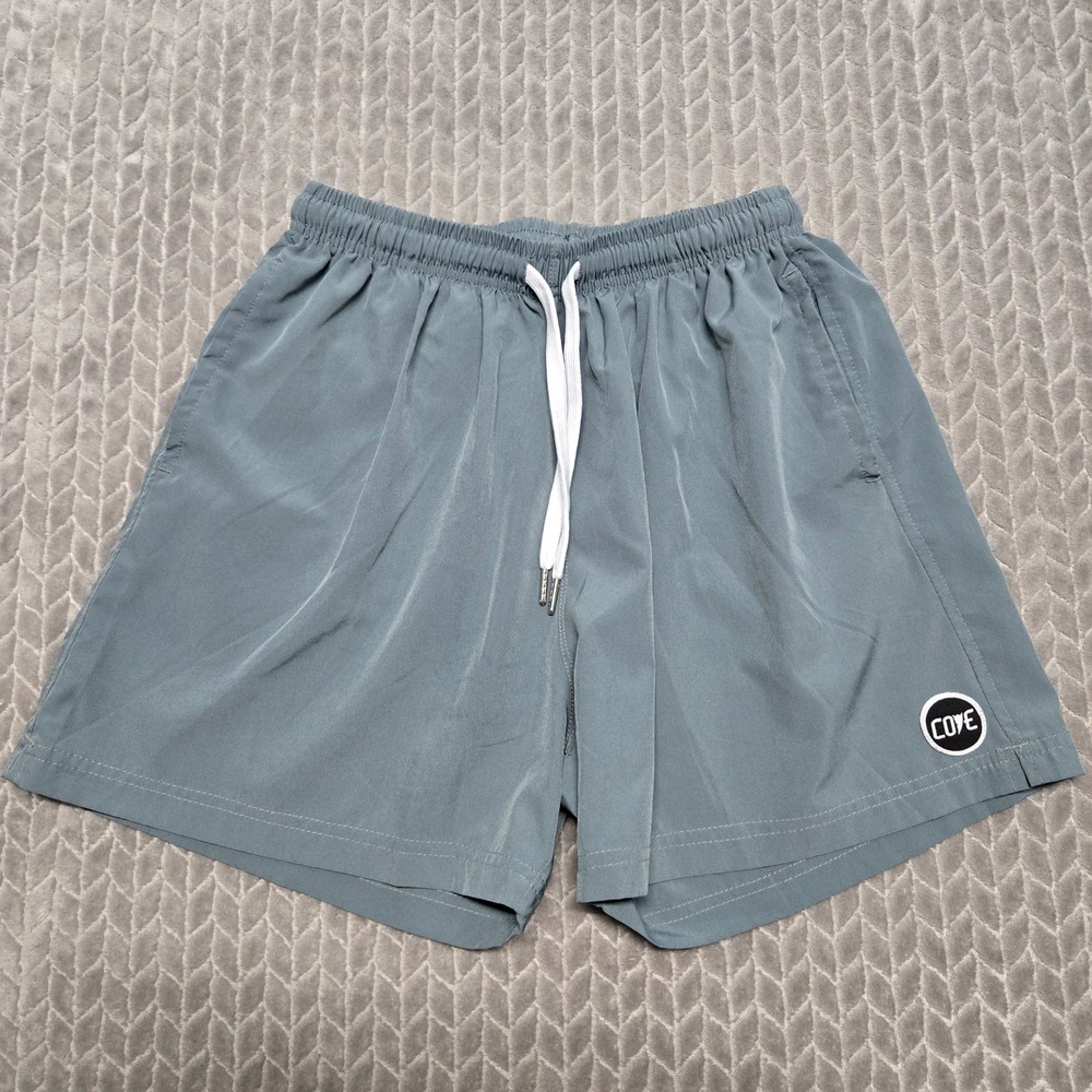 Cove USA Mens Size 34 Gray Recycled Spandex Athletic Gym Shorts